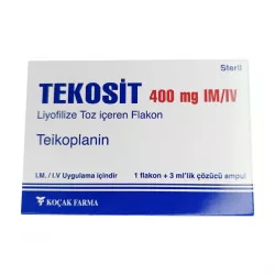 Тейкопланин Текозит :: Tekosit лиофилизат для инъекций 400мг №1 фото